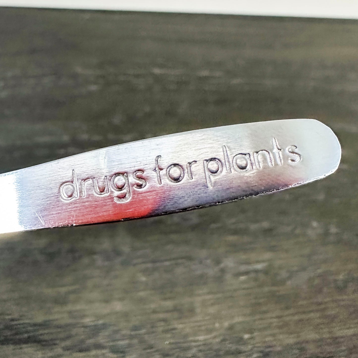Drugs for plants silver measuring spoon